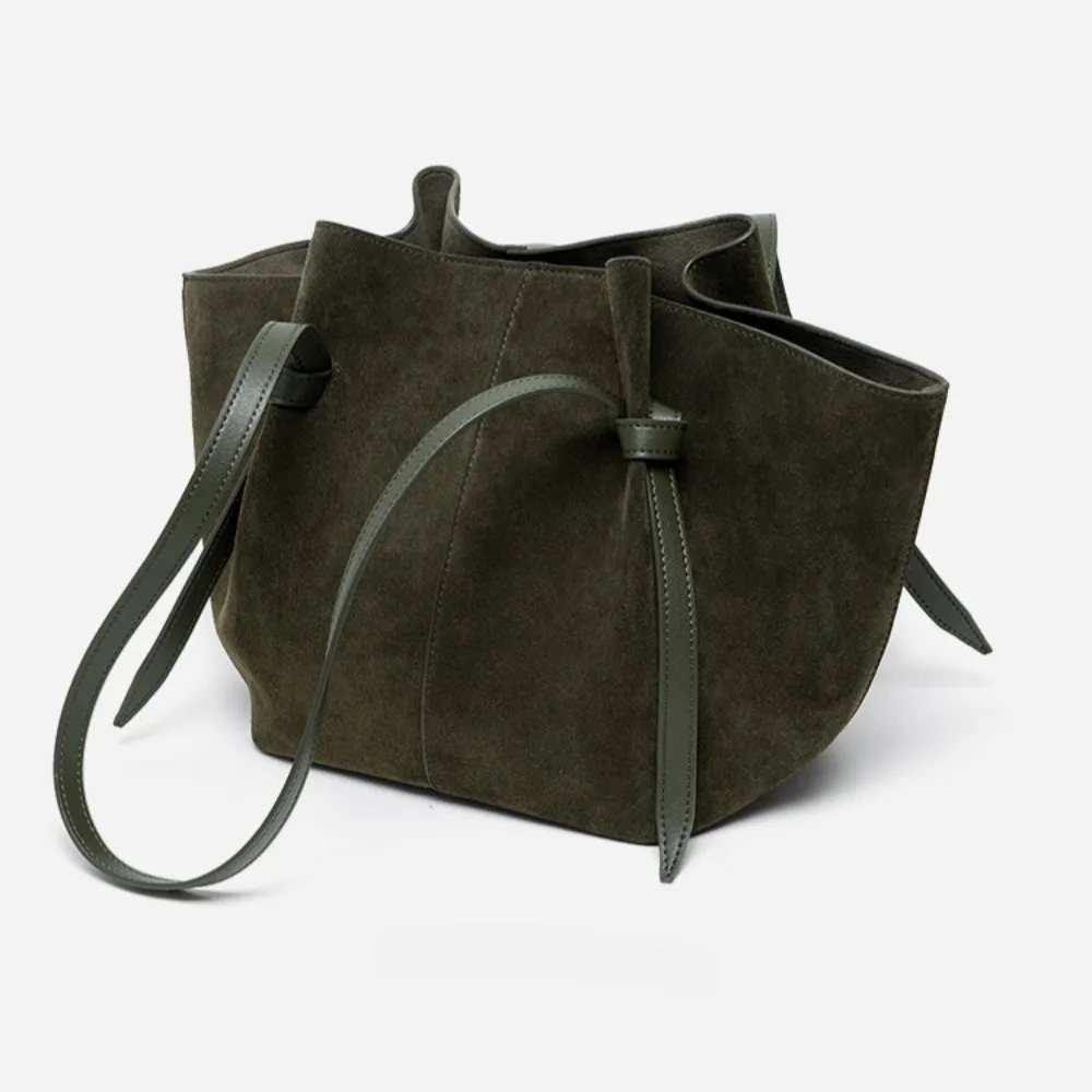 Retro Leather Women's Handbag, Hand-held Shoulder Bag
