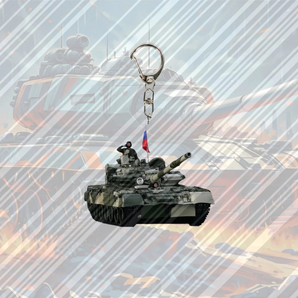 6CM NEW Anime Tank Battle Acrylic Keychain Model Cosplay Charm Characters Ornament Accessories Goods Collection Christmas Gifts