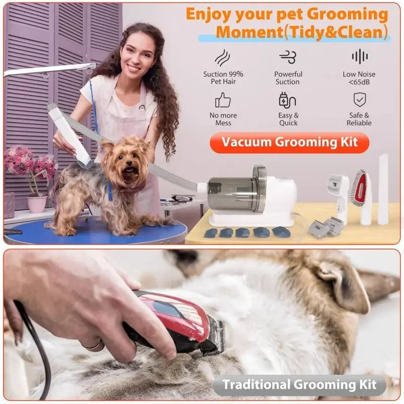 Pet Care Vacuum Cleaner All-in-one Cat Comb Dog Grooming Machine Hair Suction Electromechanical Clipper Clipper Set