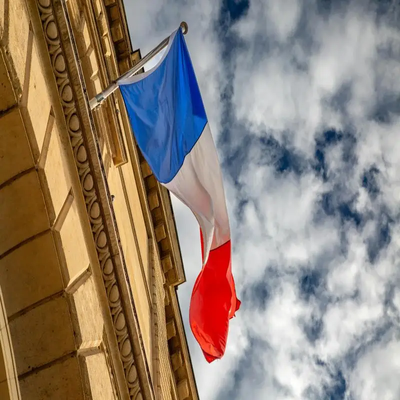 Grande drapeau de la France 90x150cm suspendu bleu blanc rouge fra fr français Polyester bannière dé