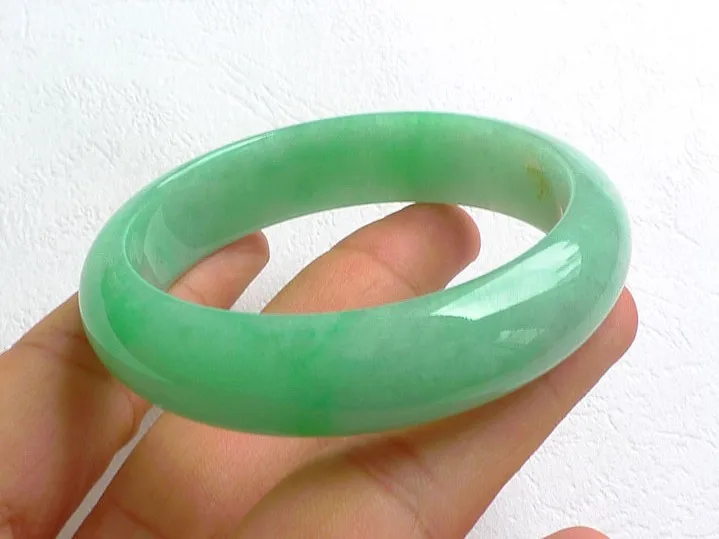 Natural Myanmar green jadeite bangle handcarved jade bangle real jade bracelets natural jade stone for women men