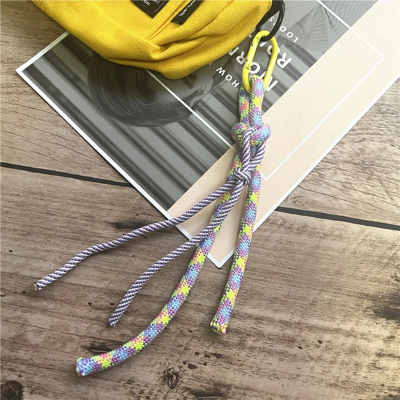 Porte-clés en nylon pour téléphone portable, lanière pour sac de fille, porte-clés de voiture, accessoires de luxe pour prédire