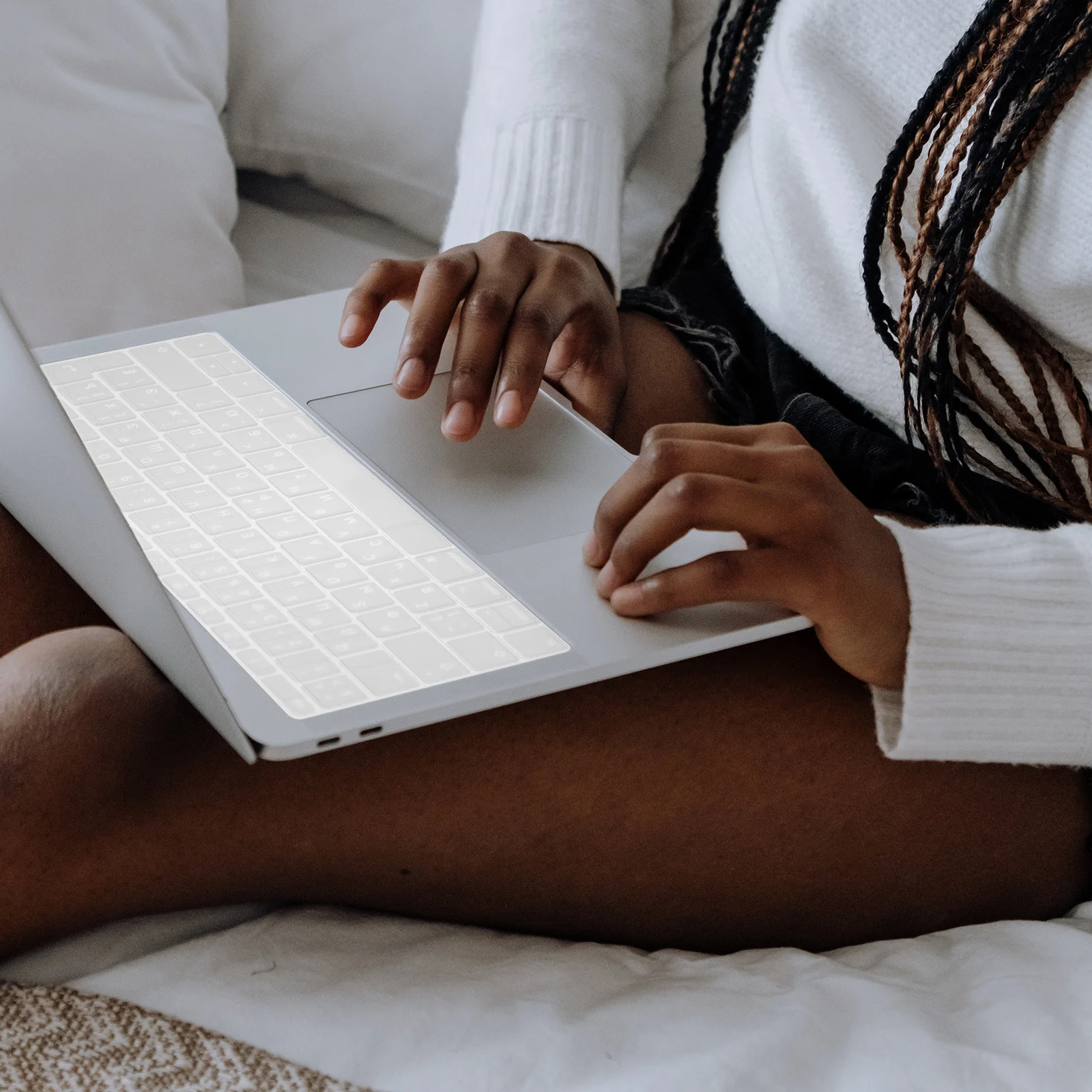 

Кожа клавиатуры Ультратонкий водостойкий пыленепроницаемый моющийся гибкий чехол для клавиатур с подсветкой