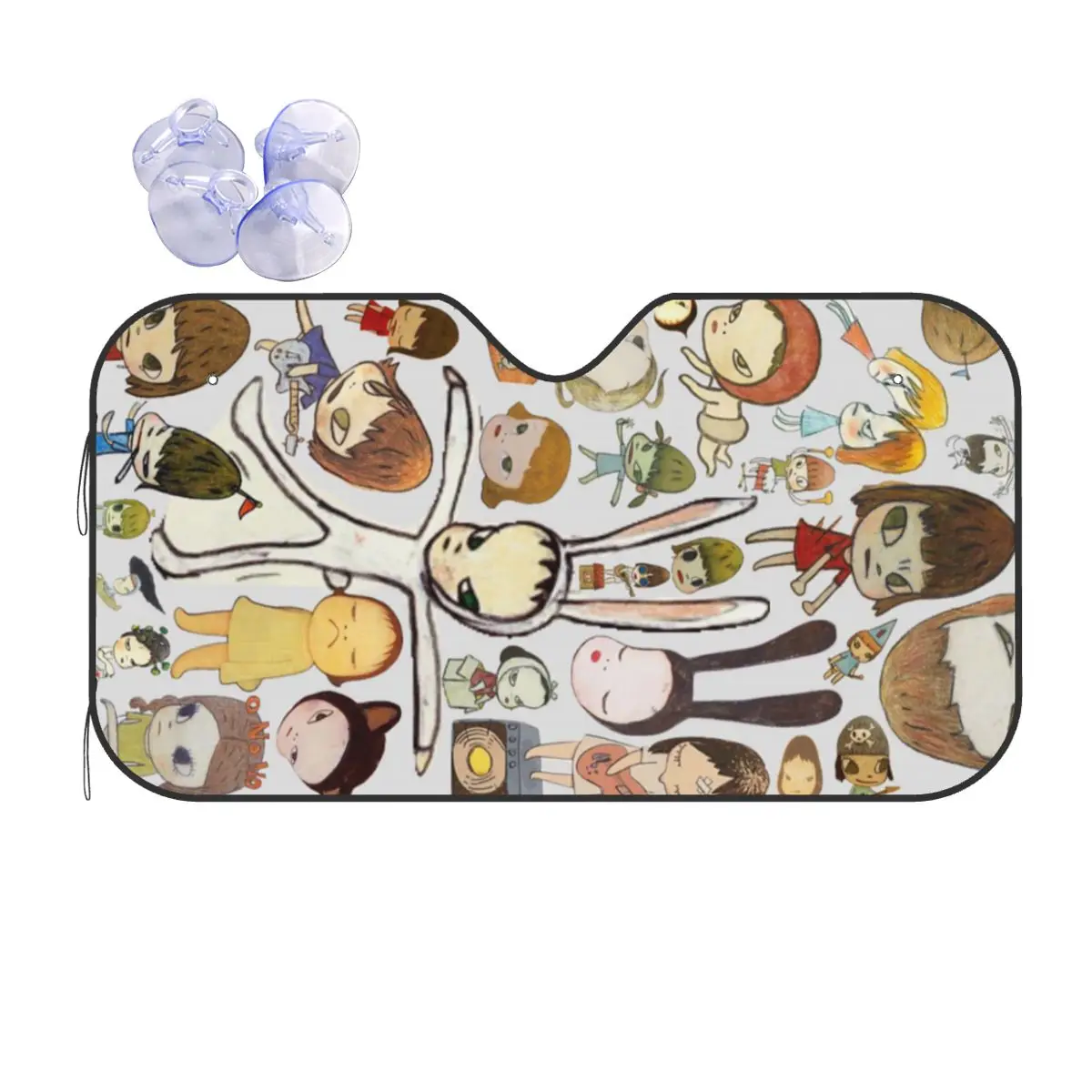 

Yoshitomo Nara Sunshade Windscreen Car Front Windshield Window Sun Visor Accessories Covers