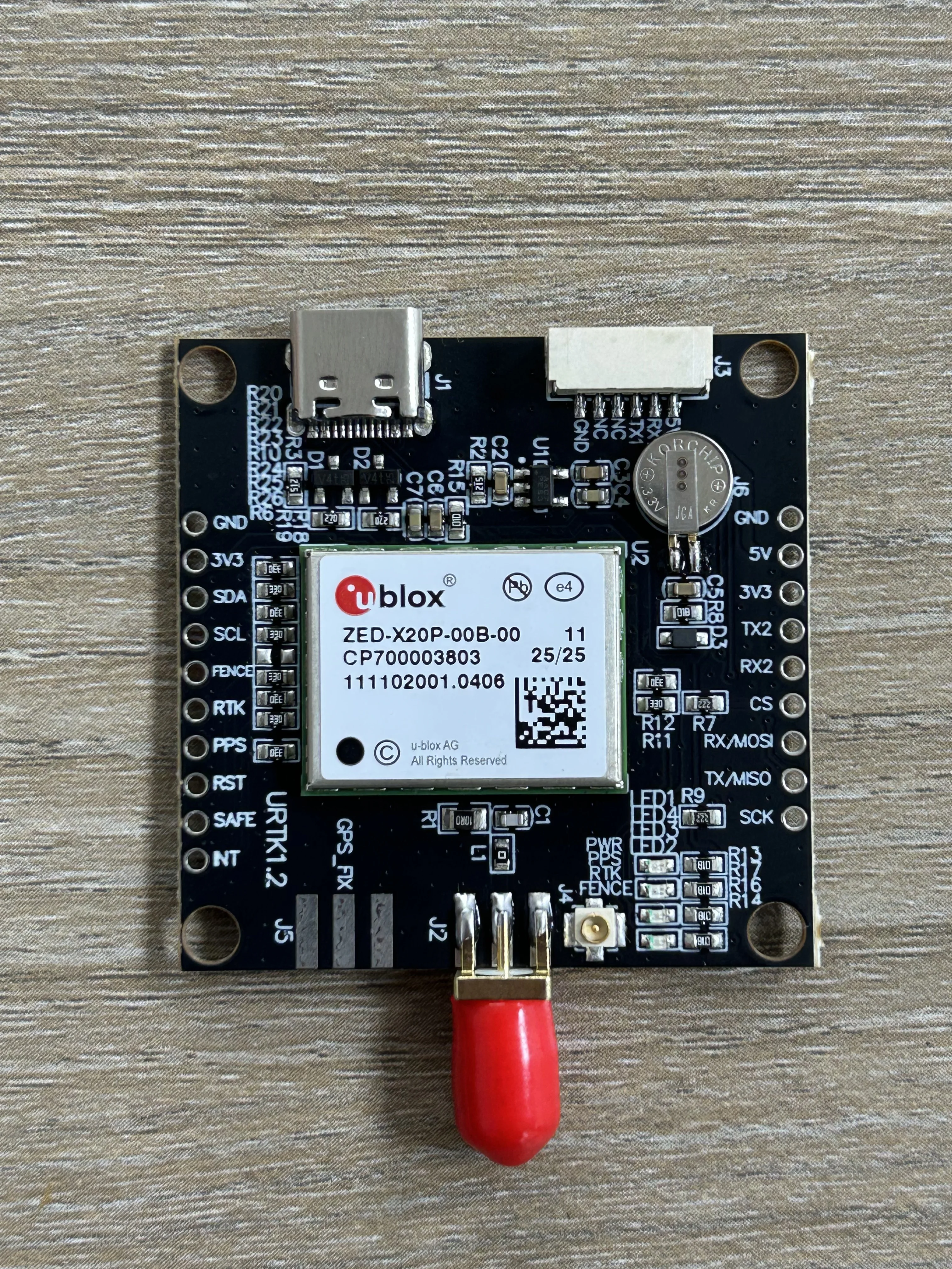 ZED-X20P-00B-00 Excellent  board  Works Serial  I2C and SPI  ESP32 controlling I2C and SPI UM980 ZED-F9P ZED-X20P