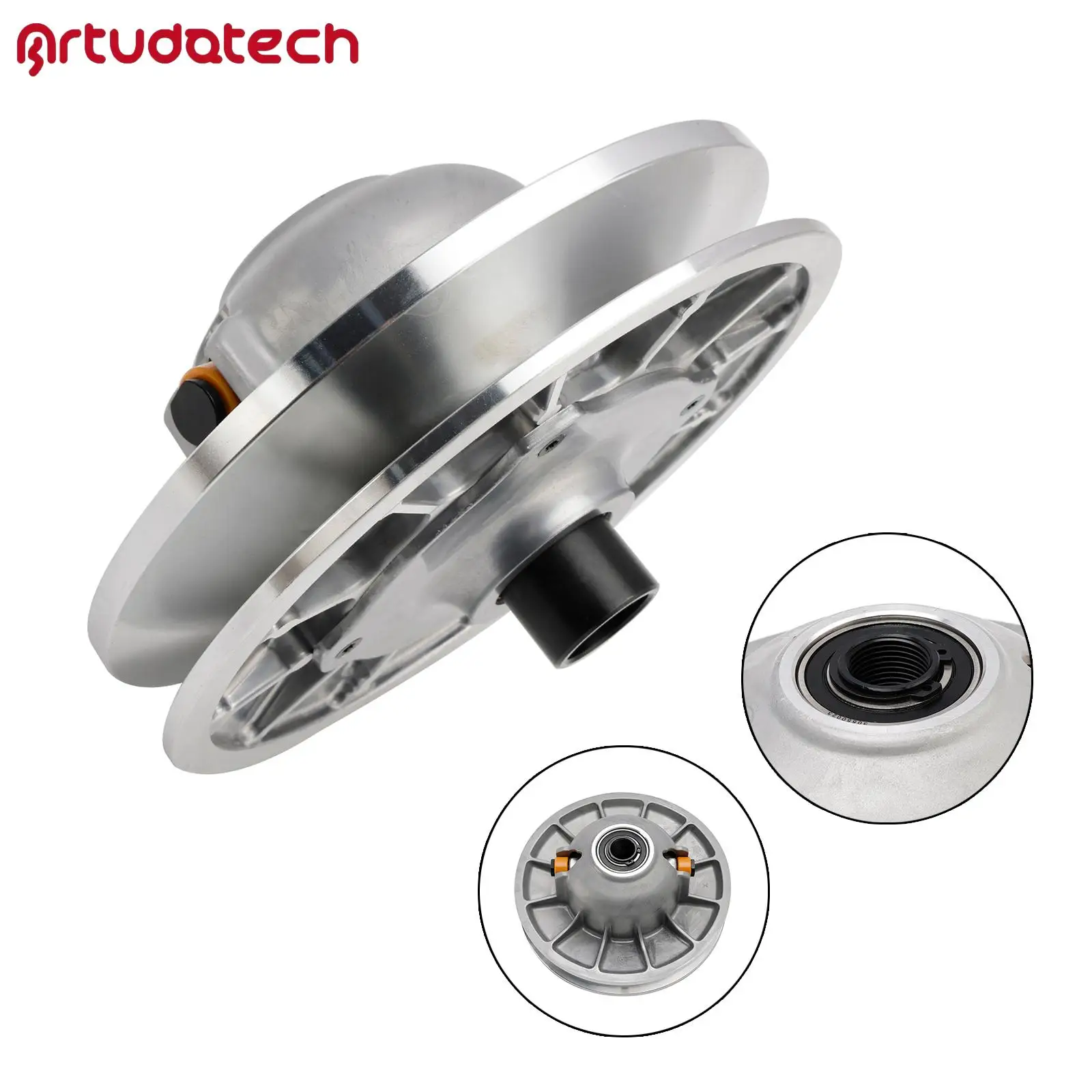 Artudatech Rear Complete Clutch Variator 1323239 1323060 for Polaris General 1000 Deluxe