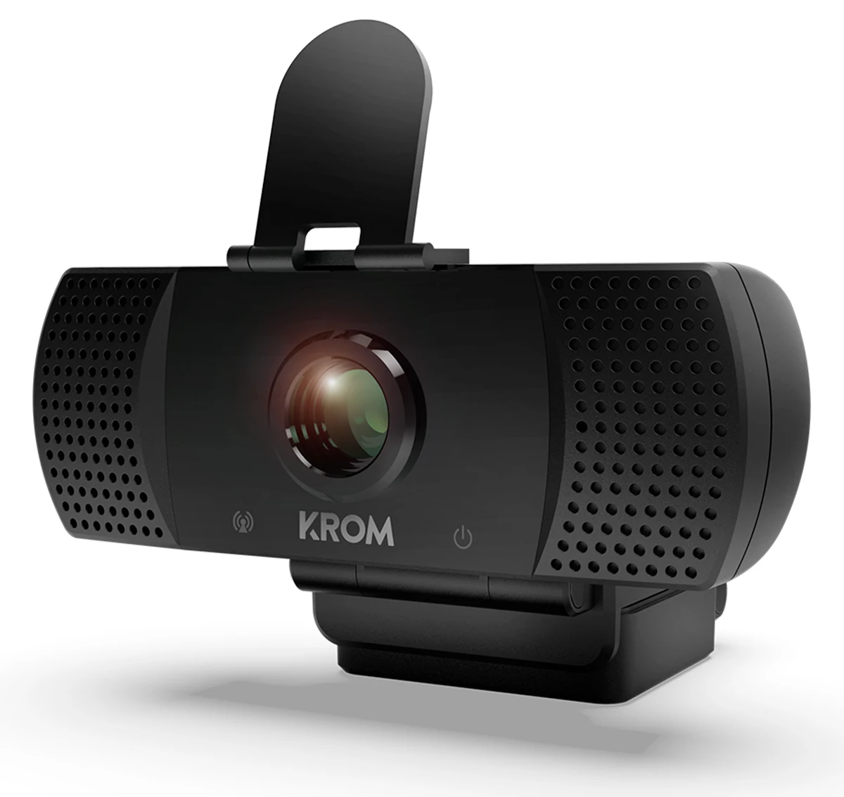 KROM KAM-designed for Gaming, Webcam 1080p, 30fps, built-in microphone, tripod included, USB, Black