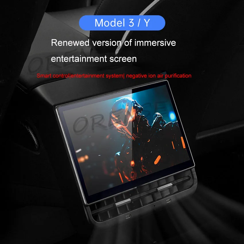 Tesla Model3/Y Rear Entertainment Control Screen Customized Smart Display Screen 8.66 Inch Android 13.0Entertainment Display