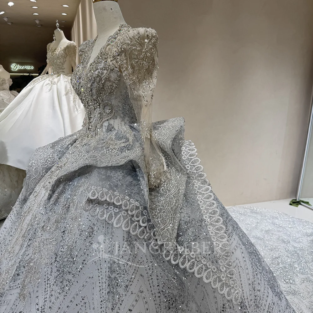 Abiti da sposa semplici con abito da ballo 2025 Abito da sposa lungo con scollo a V Abiti da ballo da sera per donna Abiti personalizzati с iyoдебное п