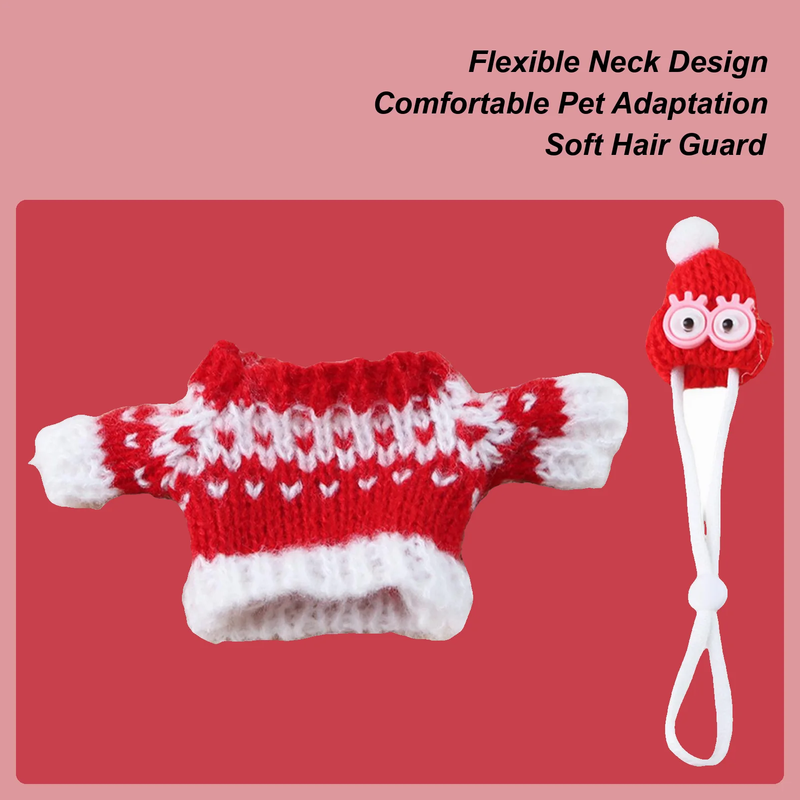 

Small Pet Clothes Animal Hoodie Sweater Animal Knitted Clothes for Gerbil Guinea Hamster Ferret Bunny Chinchilla Hedgehog