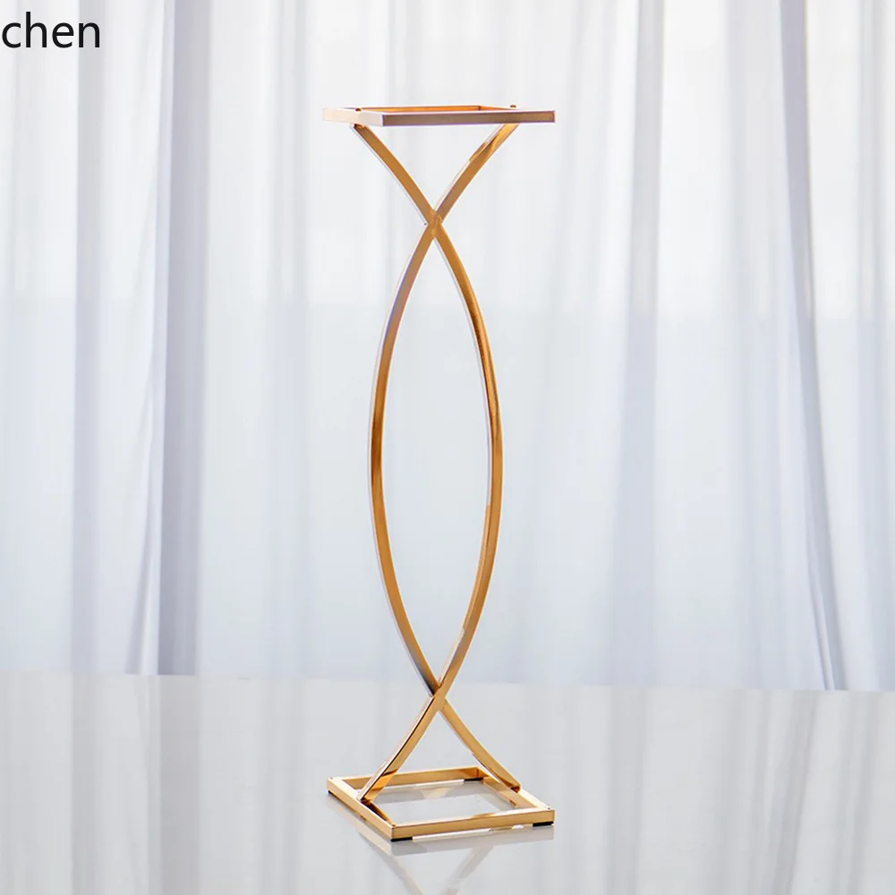 YFY Metal Ornament Wedding Scene Ornament Export Export Floral Decoration Display Stand Electroplating gold