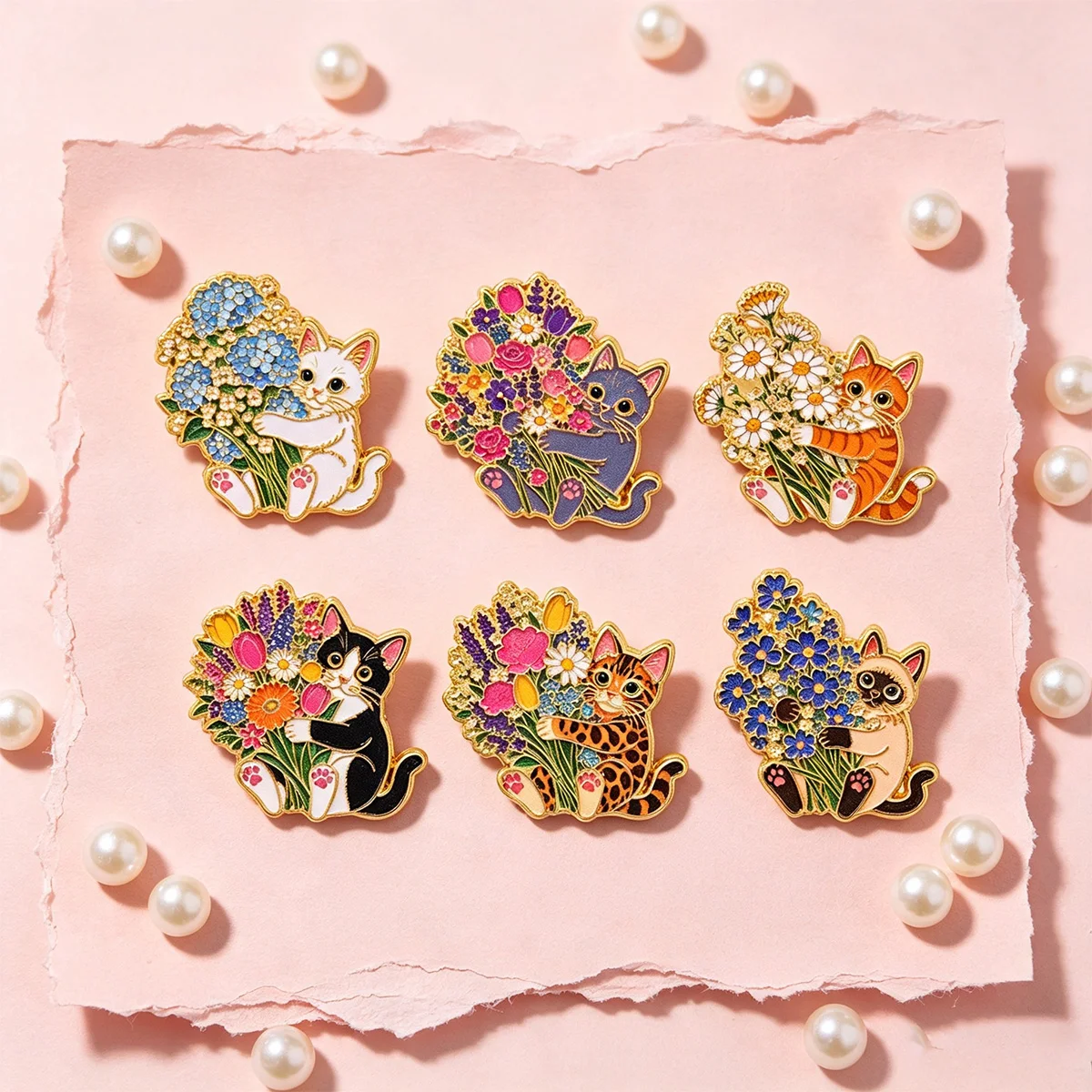 Ensemble de 12 broches en émai - Men Accessories Bouquet avis et prix