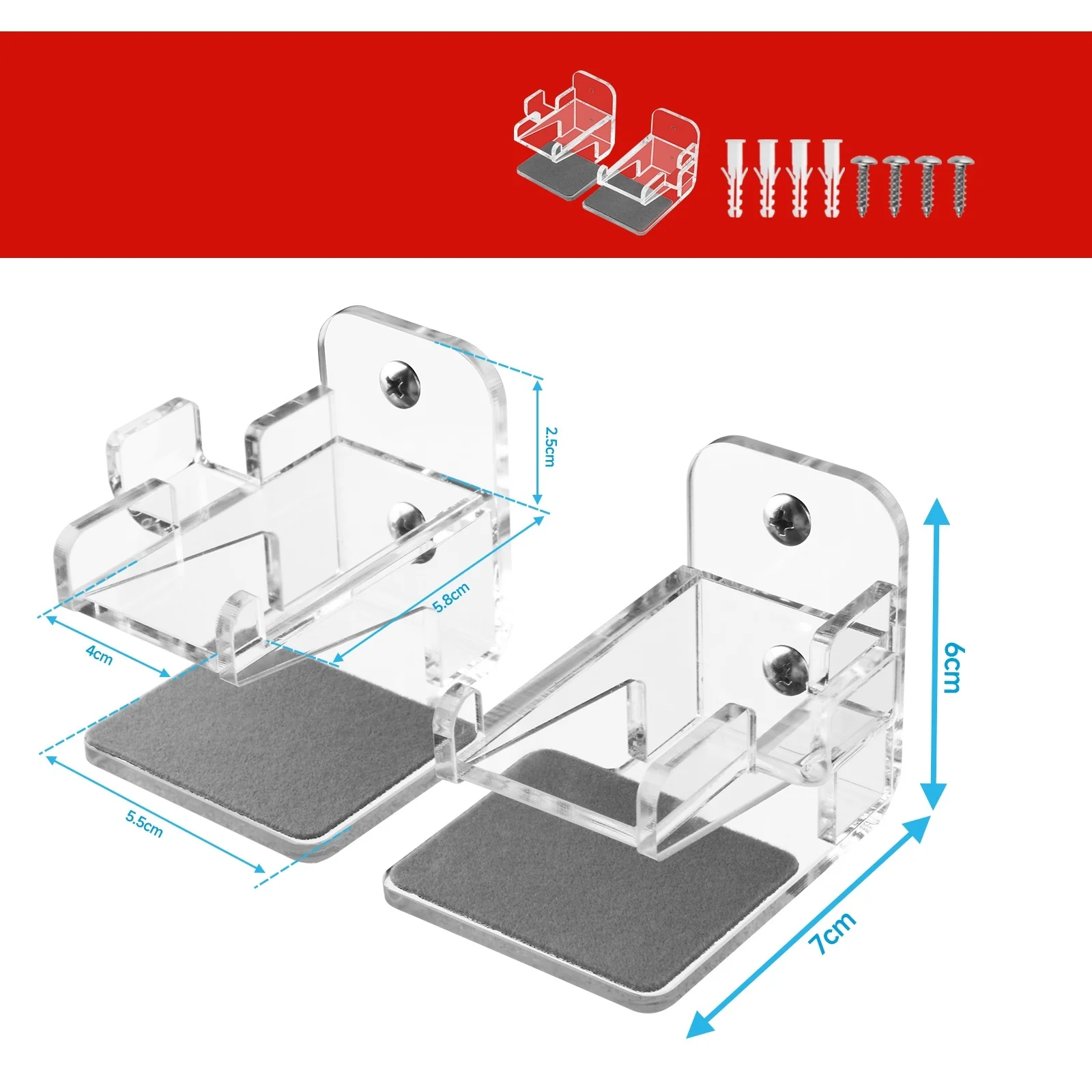 Wall Mount For Switch 2 Game Console Acrylic Transparent Bracket Console Storage Rack