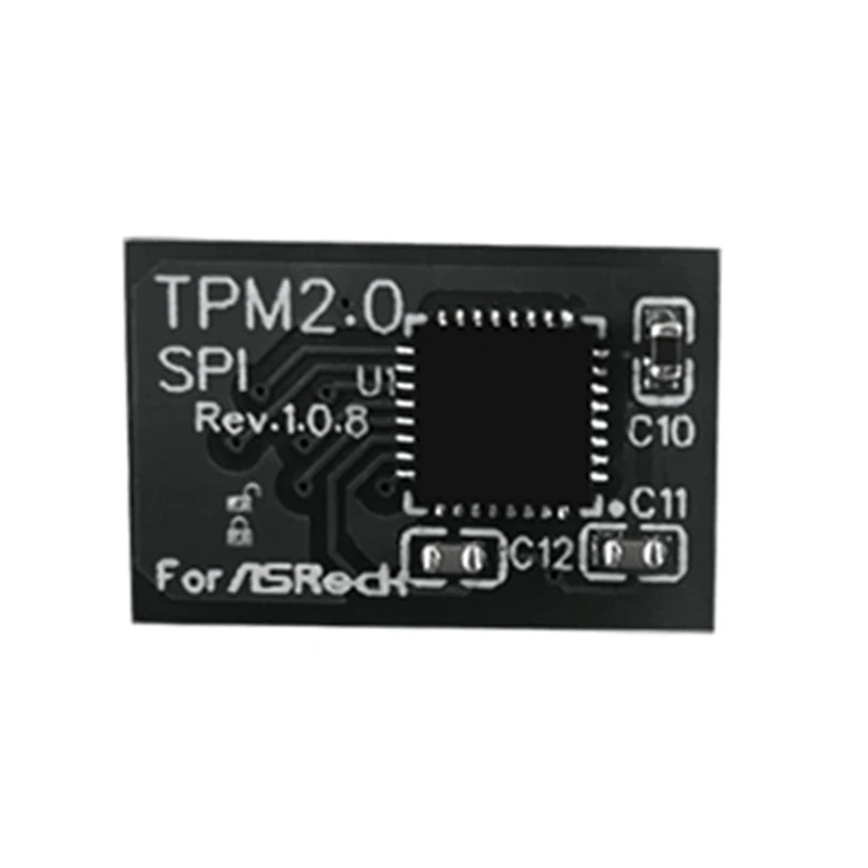 Tpm 2.0暗号化セキュリティモジュール、リモートカード、14ピン、spi、tpm2.0、asrockマザーボード用