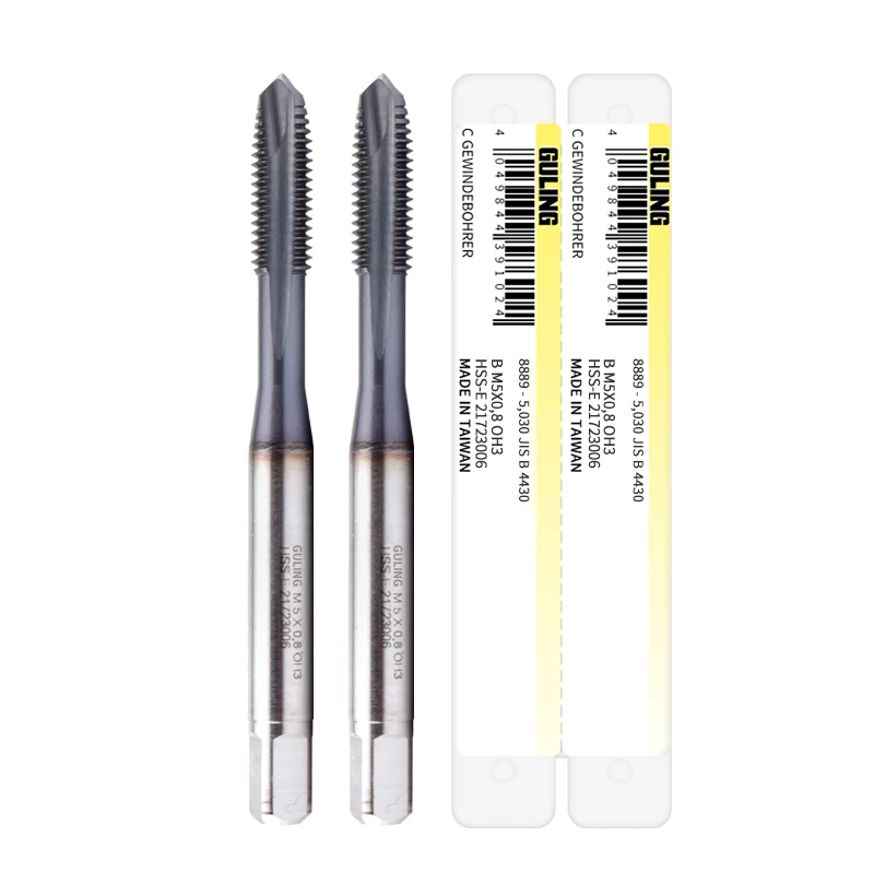 TAIWAN Original GULING JIS Standard 8888 8889 Spiral Fluted Tap Pointed M3 M4 M5 M6 M8 M10 M12 M14 M16 M18 Machine Thread Taps