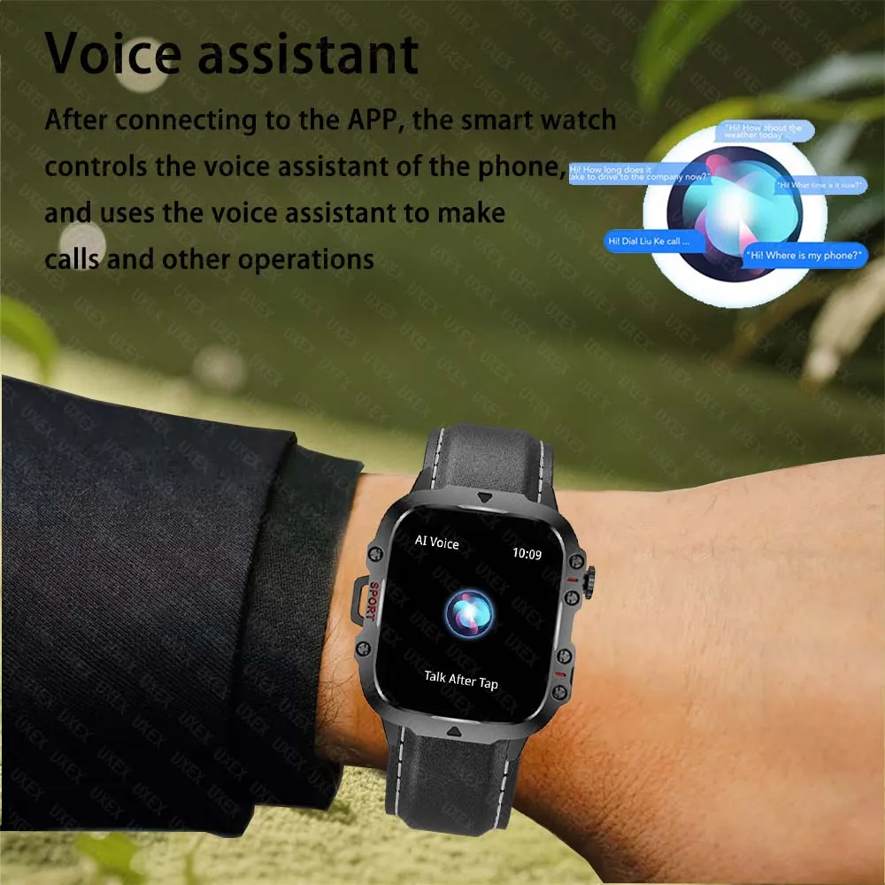 2026 ساعات عسكرية جديدة للاستخدام الخارجي للرجال رياضية للياقة البدنية بلوتوث كال المقتفي مراقبة الصحة شاشة كاملة l ساعات متعددة الوظائف #3