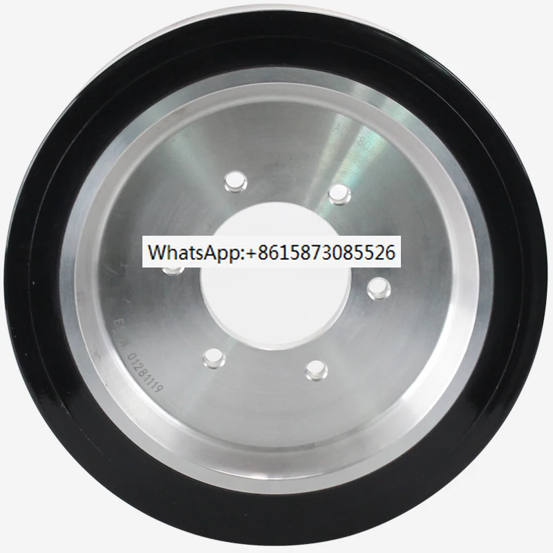 

8 Inch Agv Driving Wheel Aluminum Core Polyurethane Robot Caster 180*40mm Heavy Equipment Walking Wheel Driving Wheel