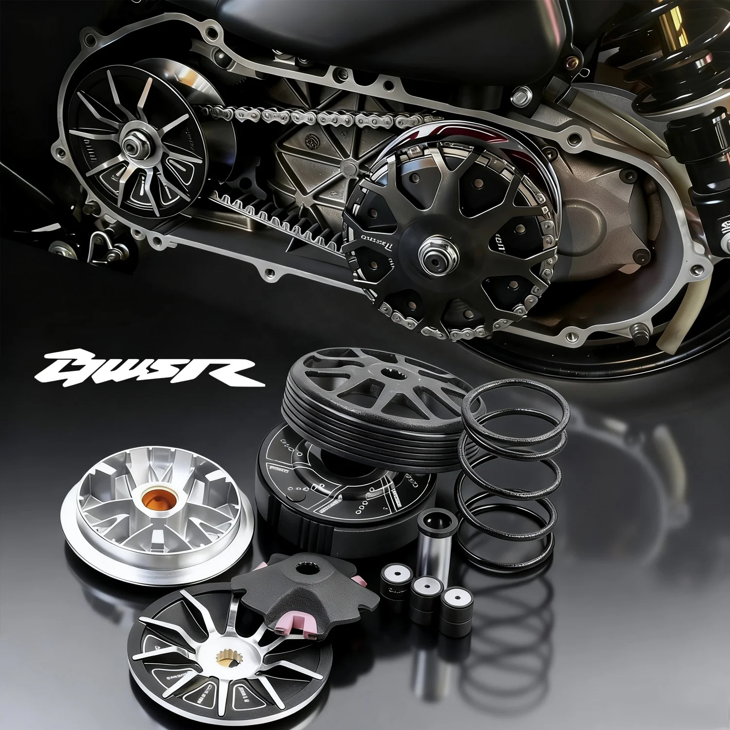 Motorcycle Modification Transmission Kit for Cygnus the 3 4 5 Generation BWSR Variator Kit Puli Disc Clutch Bowl Pulley Kit