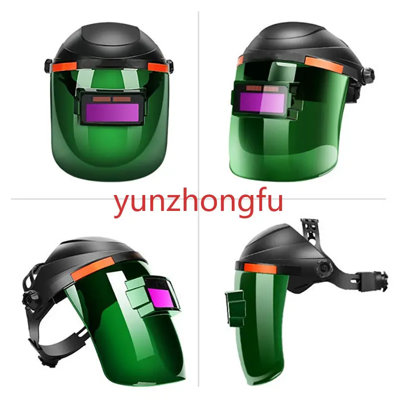 

Professional Protective Clear Laser Welding Mask Helmet Glass Electronic Light E-darkening For Cutting Marking Use