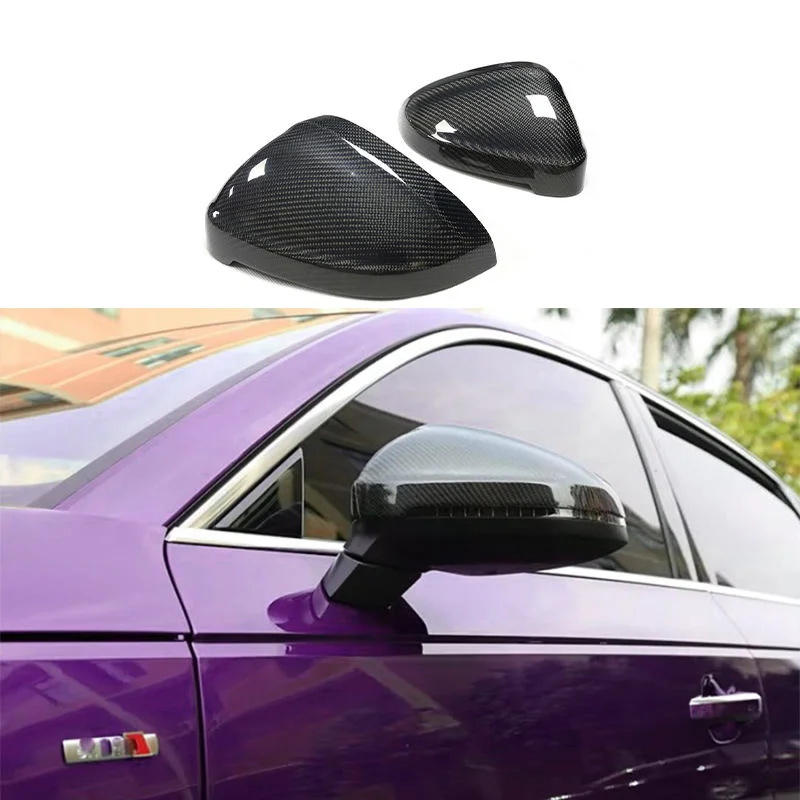 Premium Bespoke Facelift Body KitA5 S5 High Quality Replacement Carbon Fiber Mirror Caps Side Mirror Cover With Lane Assist For