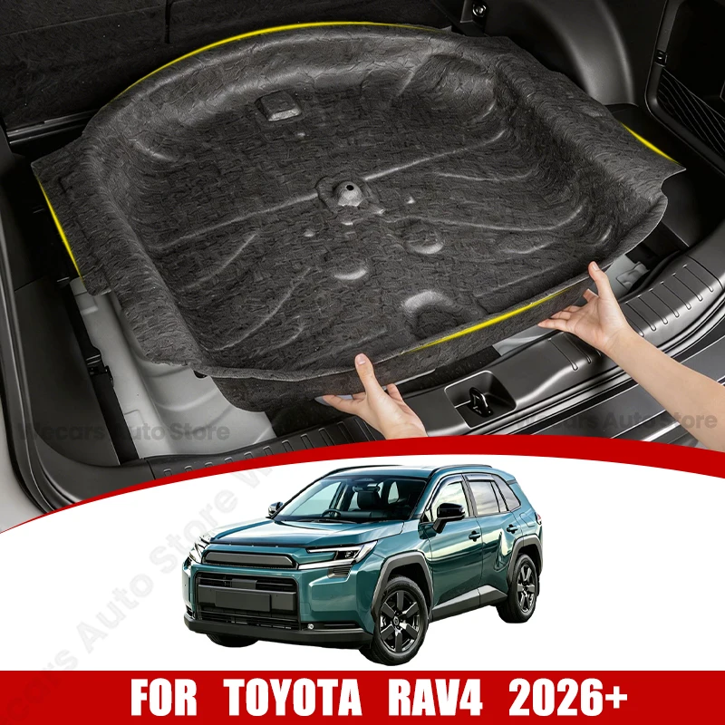 For Toyota NEW RAV4 2026+ Trunk Sound Insulation Cotton Spare Tire Box Sound Insulation Cotton Interior Upgrade Car Accessories