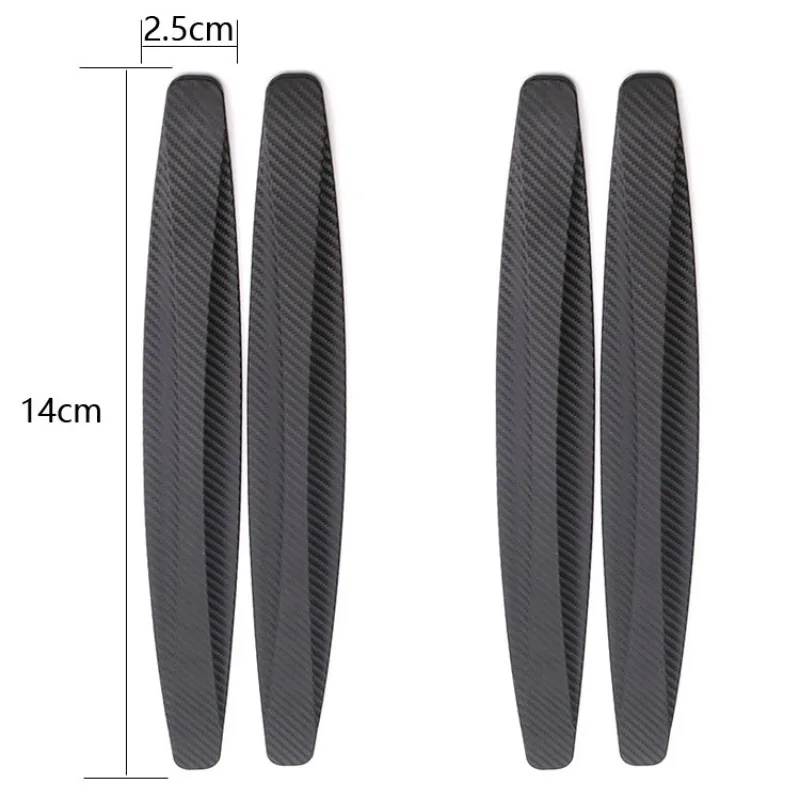 Car anti-collision strip bumper anti scratch rubber strip carbon fiber grain door edge anti scratch strip anti-collision