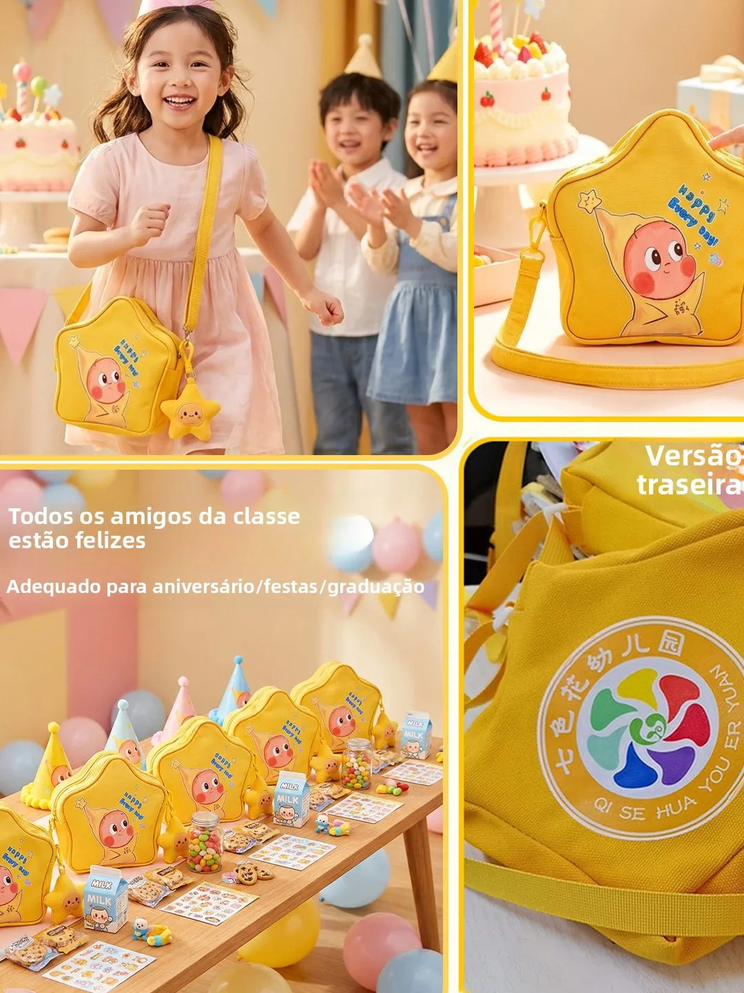children's-birthday-favor-gift-star-bag-kindergarten-primary-school-festival-gifts-snacks-crossbody-bag-canvas-material