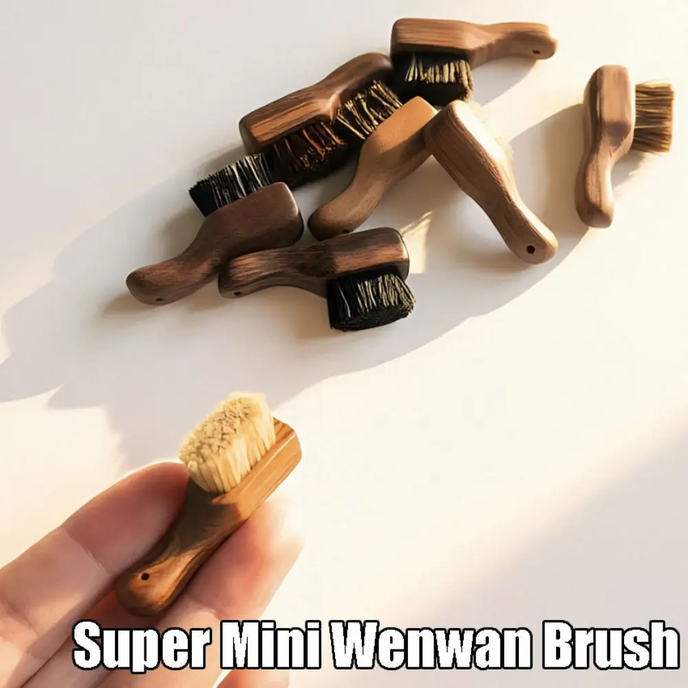 Portable Mini Wenwan Brush Hand-tied String Tiny Size Hand-tied Wenwan Brush Fine Detail Cleaning Compact