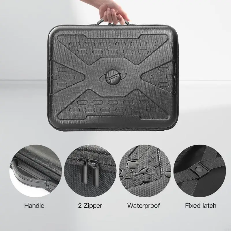 Túi đựng nhựa C90F chất lượng Vỏ cứng cho người giữ đĩa Starlinkmini mang túi với túi có khóa kéo thuận tiện