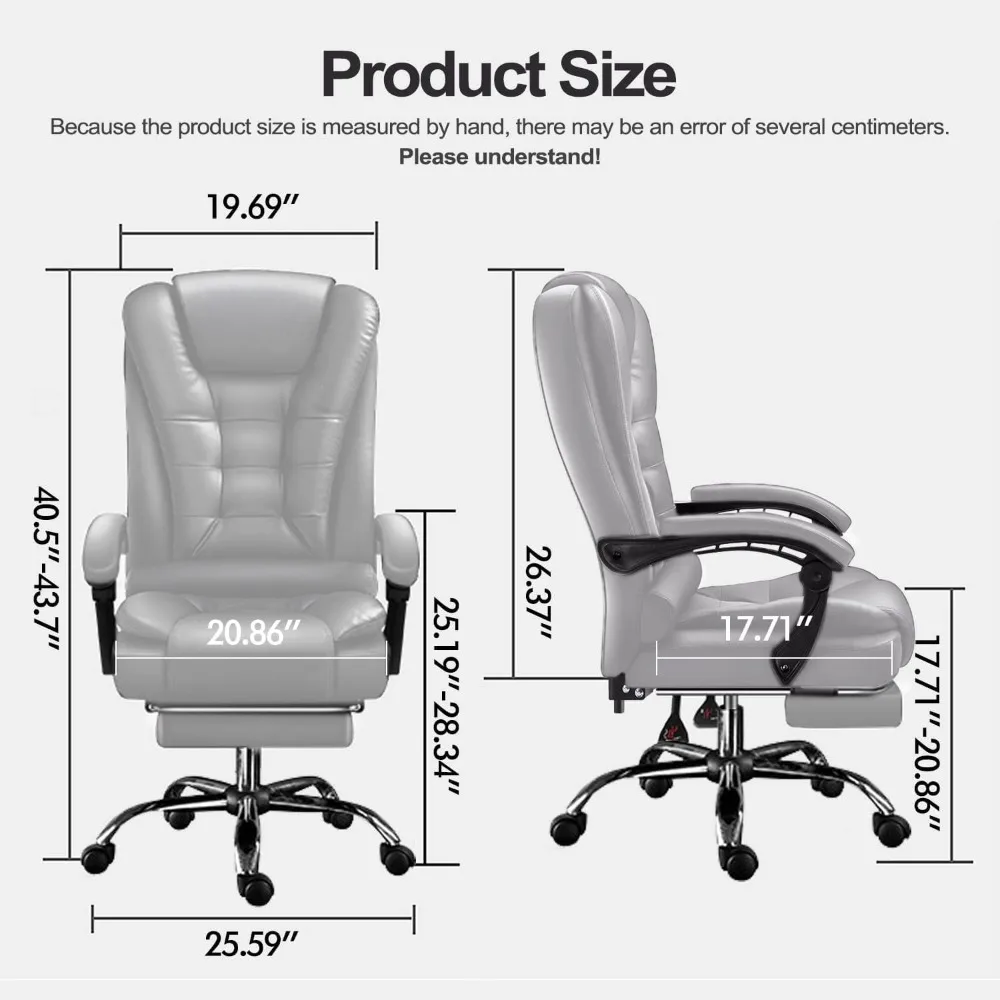 Home office chair Large high foot Ergonomic high back chair executive suitable for business venues