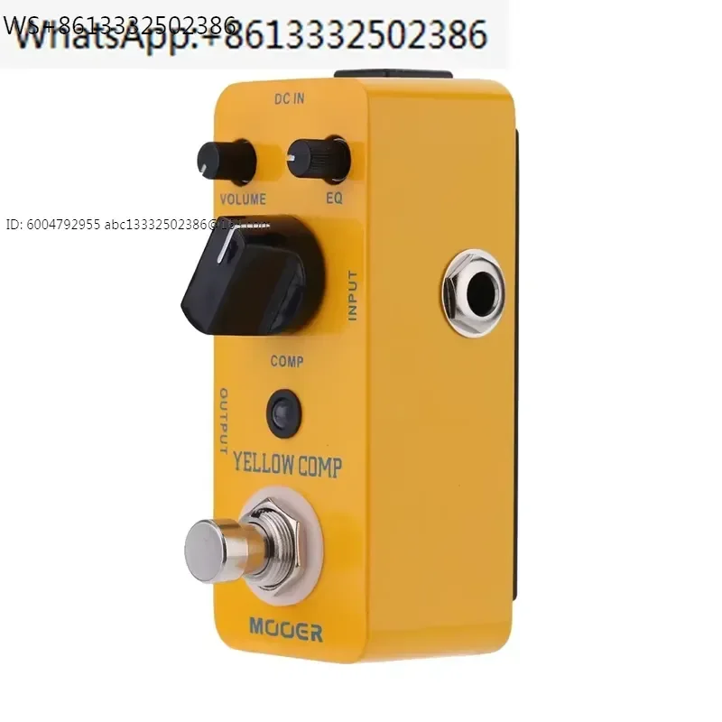 Mooer Mcs2 Yellow Comp Effector Electric Guitar Pedal Compressor Music Instruments Optical Photoelectric Compressor Guitar