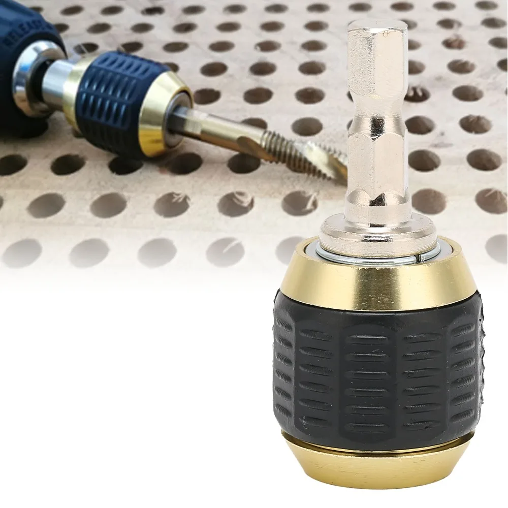 1pcs /3pcs 1/4 Inch Hex Shank Quick Release Drill Chuck Stainless Steel 50mm Length Screwdriver Adapter Accessory