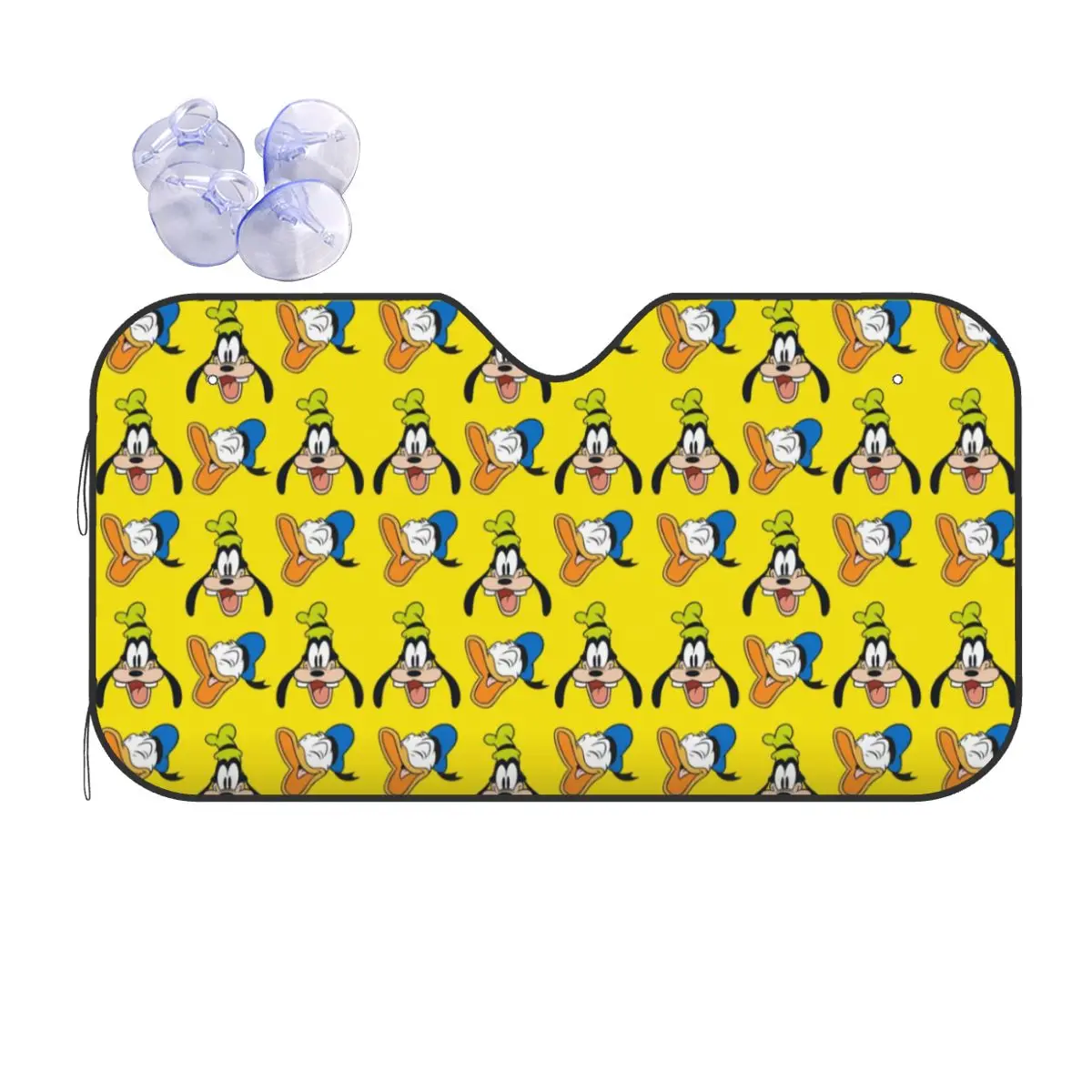 

Custom Goofy Goof Car Windshield Sunshade Anime Cartoon Front Windshield Sun Shade Visor