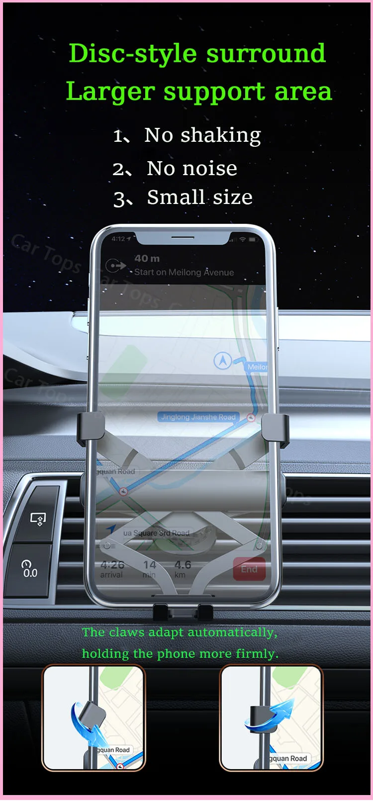 Für Mercedes-Benz GLC 2023 2024 2025X254 Auto Handy Halter Neue MagSafe Magnetische GPS Halterung Halterung Ständer auto Zubehör – Detail 7