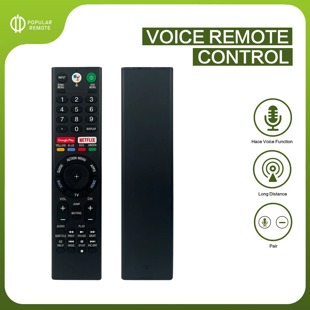 RMF-TX310U Replace Remote RMF-TX200U RMF-TX201U Voice Control fit for Sony Smart 4K TV 149331811 XBR-55X850S XBR-55X930D