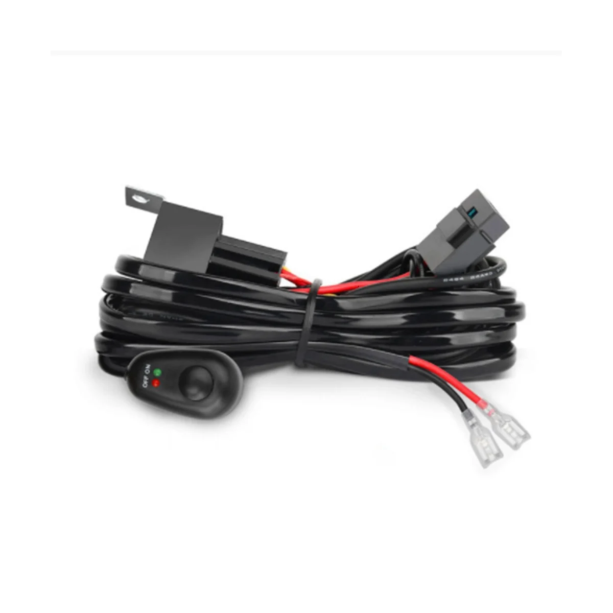 Kit de arnés de cableado para interruptor de encendido y apagado, fusible de luz, relé de 12V, 40A, 180 W/ 300W, luz Led de trabajo de 4-52 pulgadas