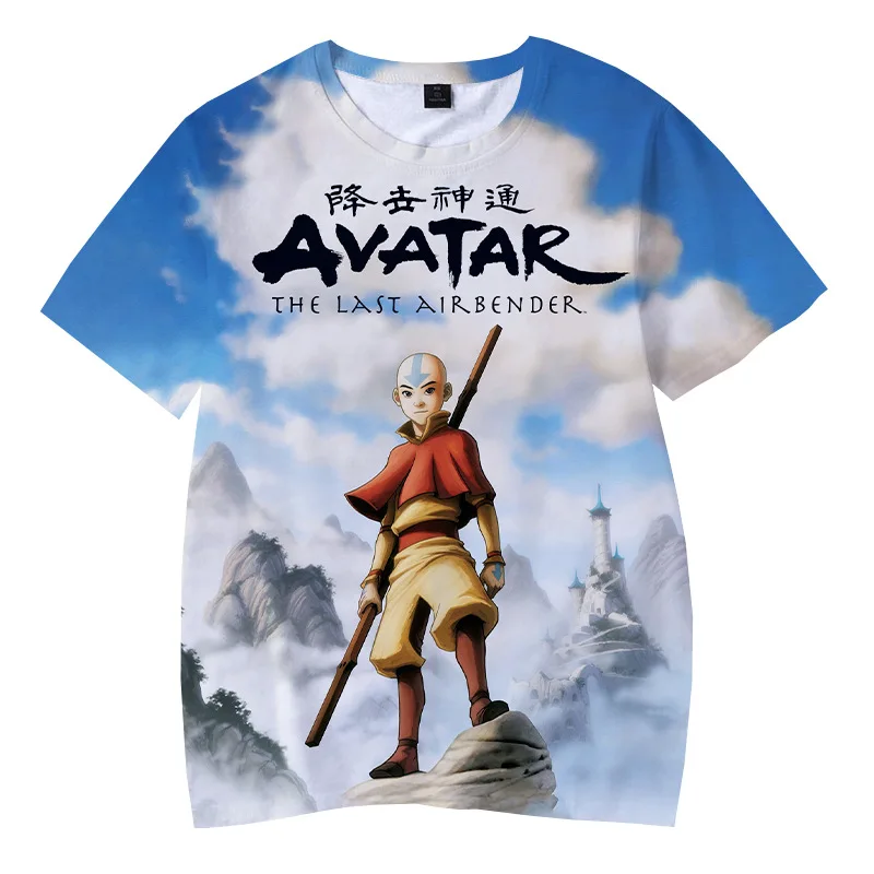 

T Shirts Anime Avatar The Last Airbender 3D Print Kids T Shirt Fashion Casual Cartoons T-shirt Boy Girl Children's Clothes