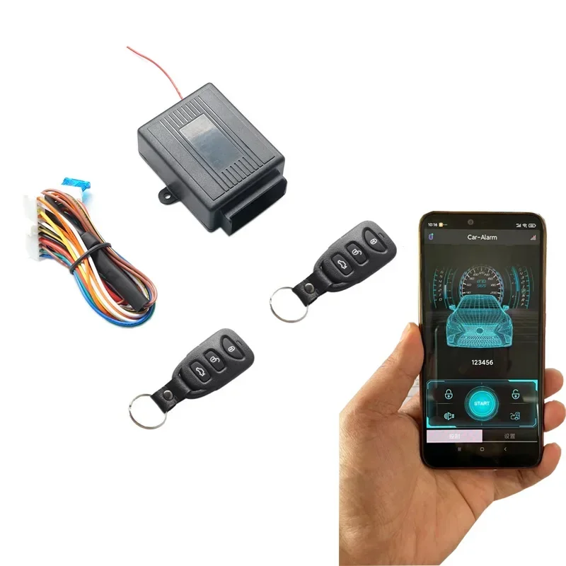 Nuevo cerradura de control central de entrada sin llave para coche, puerta de interruptor de control de aplicación de teléfono móvil, cerradura de interruptor de vibración