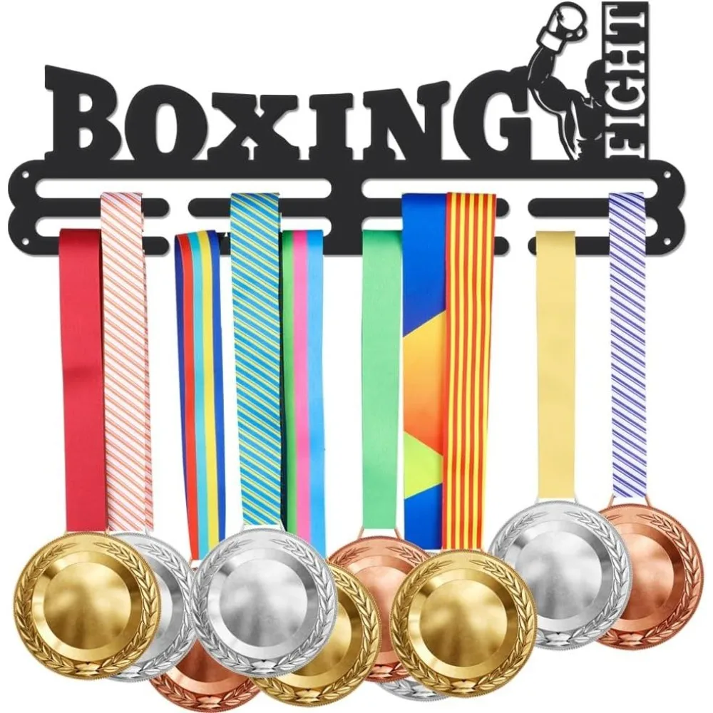 Medal Hanger Boxing Fight Medal Hooks Hanging Awards Bars Sports Medal Holder Home Decor Awards Display Decoration for Medalist