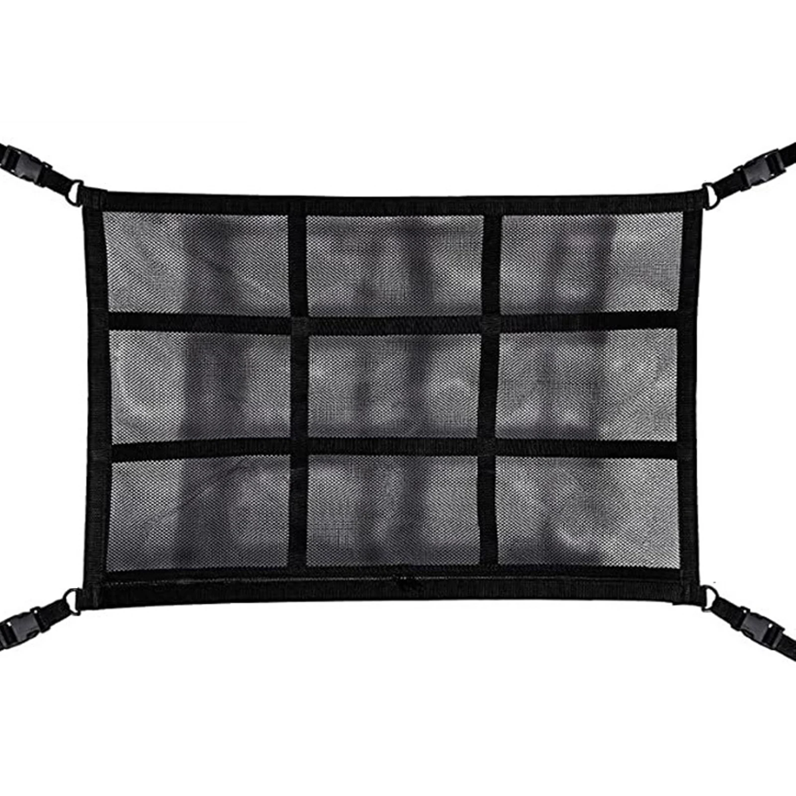 

Car Ceiling Cargo Net Pocket Type1 Type2 Black Polyester 300g 350g 30*24*1cm 1 Piece Car Roof Storage Organizer Truck SUV