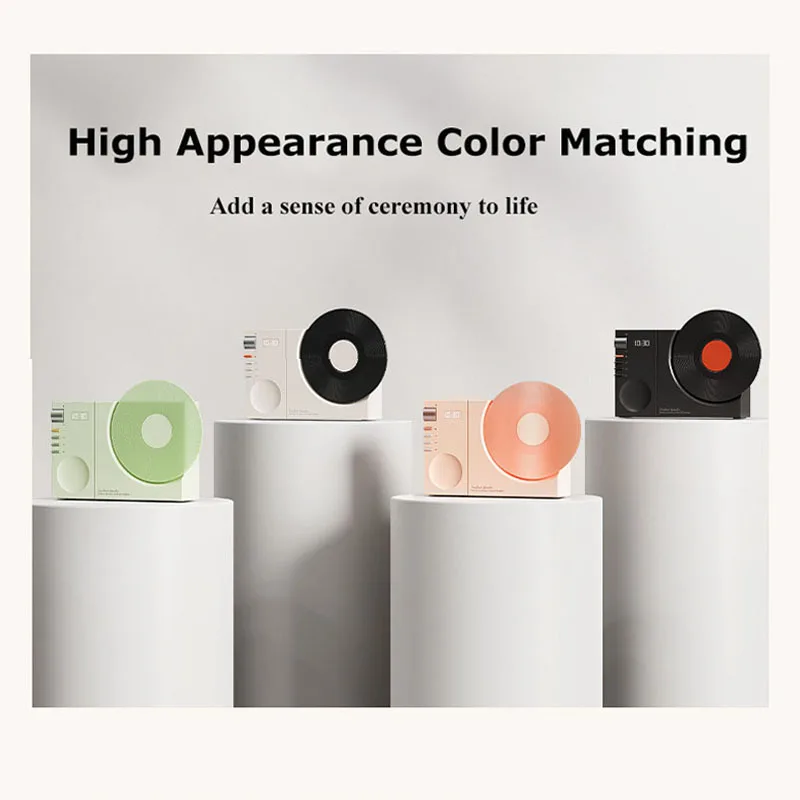 مكبر صوت بلوتوث عتيق صغير ، صوت Hifi لاسلكي ، مكبر صوت ، صندوق موسيقى MP3 ، شاشة عرض على مدار الساعة ، بطاقة دعم TF ، تشغيل AUX