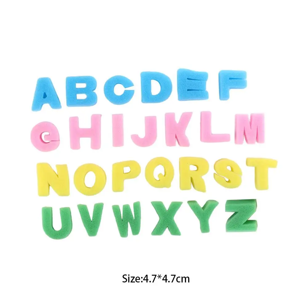 26 Stks/set Alfabet Graffiti Spons Letter Painting Tekenspeelgoed Doodle Tools Voor Baby Kids Educatief Speelgoed