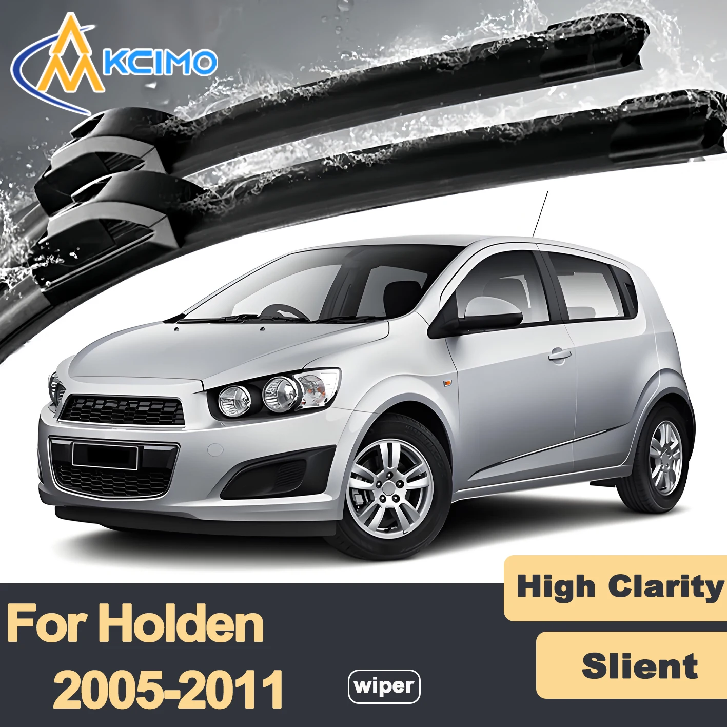

Premium Rubber Durable Silent Windshield Wiper Blades 2pcs for Holden Barina TK 2005-2011 Chevrolet Kalos Lova Nexia