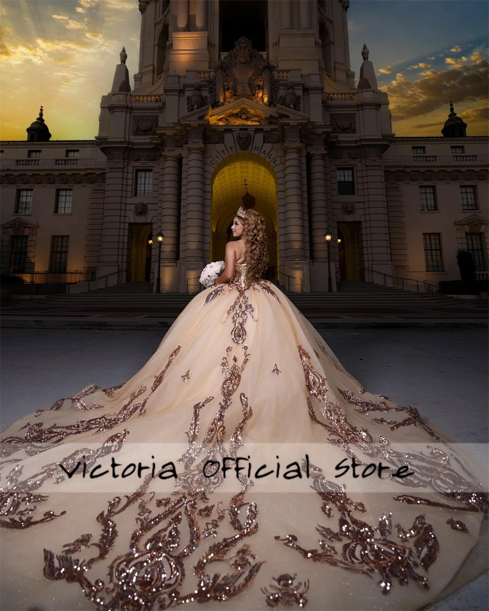 女性のための豪華なスパンコールボールガウン,豪華なスパンコールボールガウン,卒業パーティー,絶妙,カスタマイズ