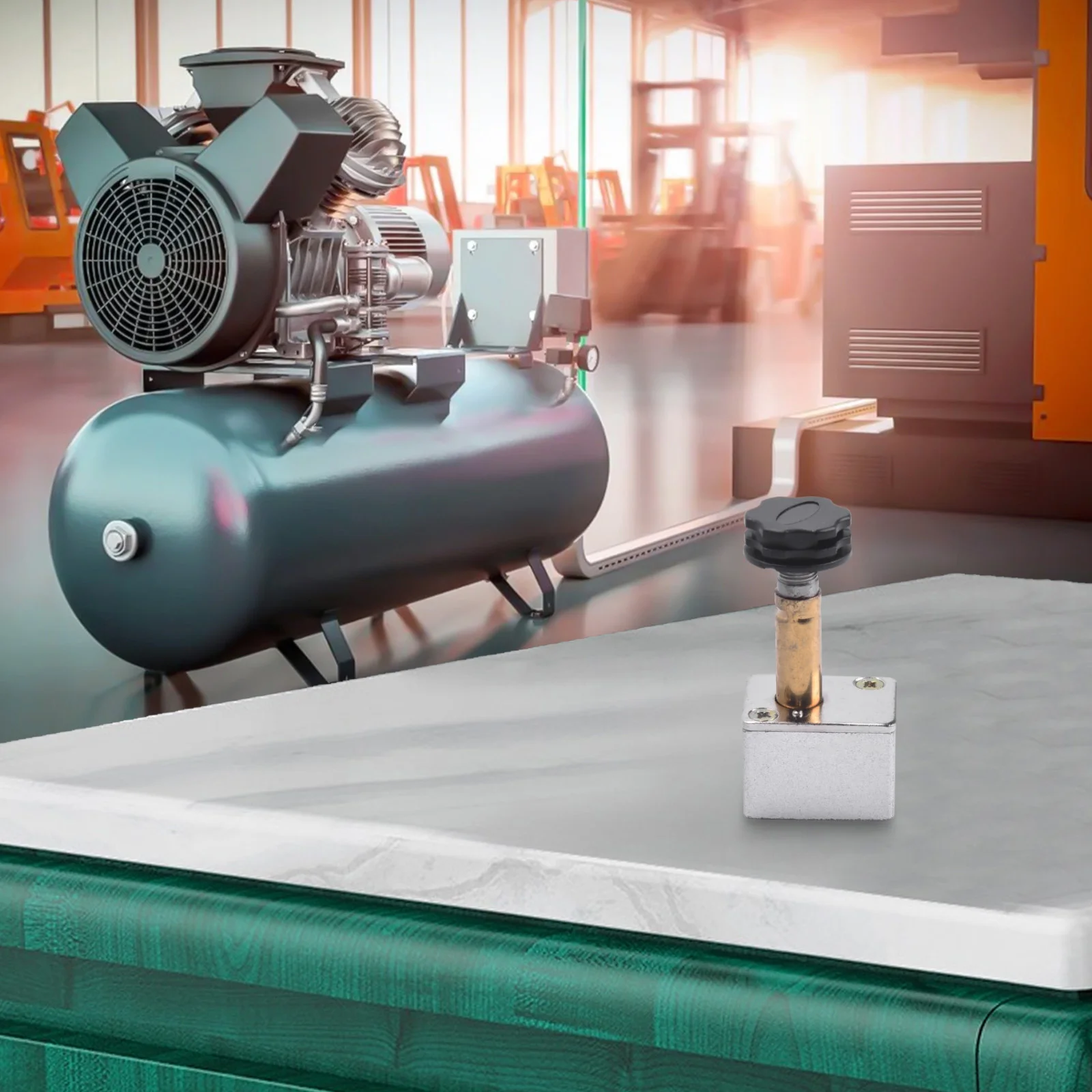 Air Compressor Solenoid Valve with Power Off Vent Mute Feature and Oilfree Design for Efficient Operation Compatible with 220V