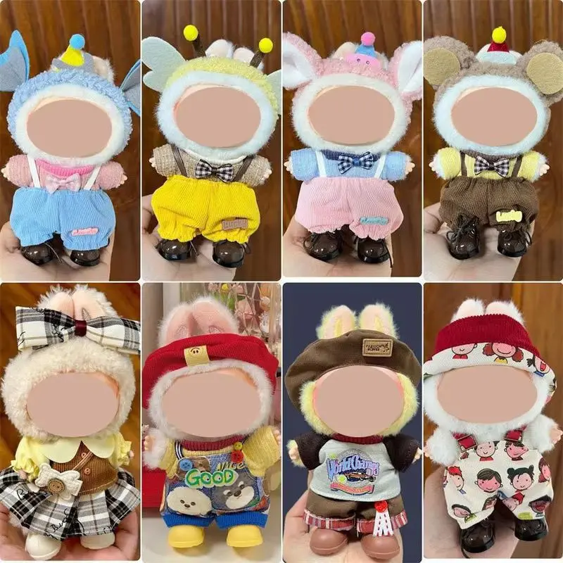 Zufällige Kleidung Anzüge Zubehör 17 cm V1/2/3 Plüsch Anhänger ersetzt durch Baby Kleidung Hochwertige Puppe Zubehör Dekoration