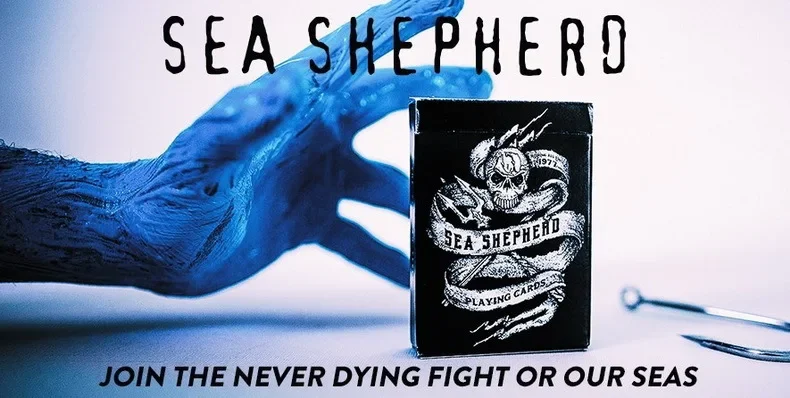 Ellusionist Sea Shepherd SSCS Playing Cards Deck Poker Size Magic Tricks Magic Props for Magician Board Game Juego De Mesa