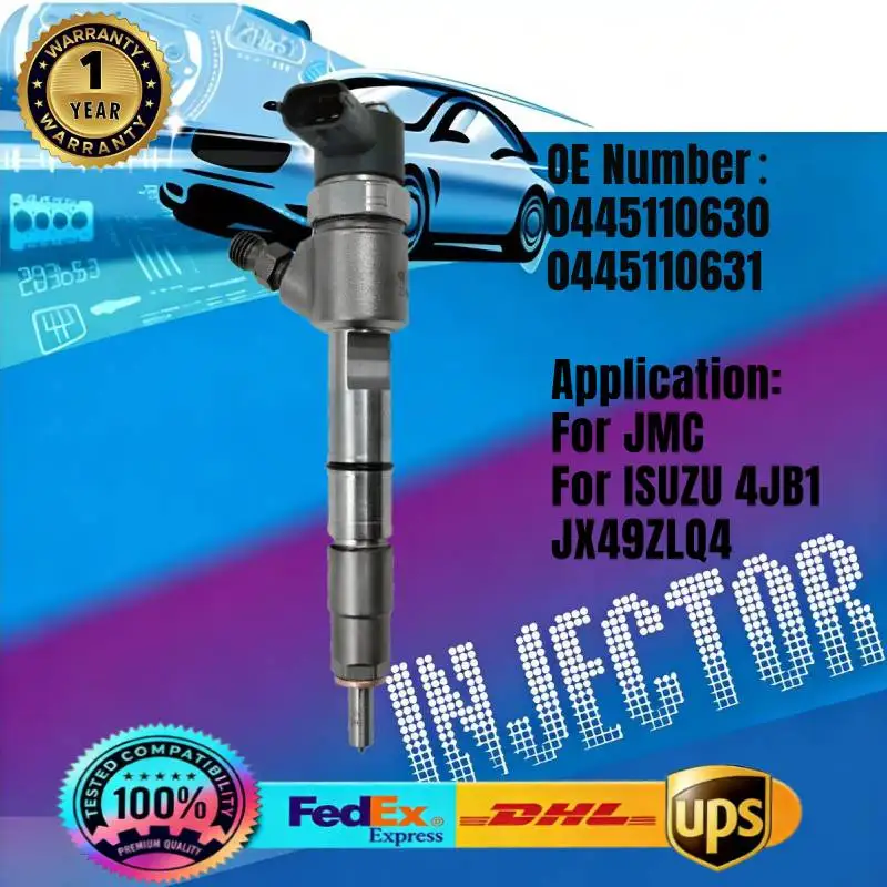 

0445110630 0445110631 Common Rail Fuel Injector for JMC ISUZU 4JB1 JX49ZLQ4