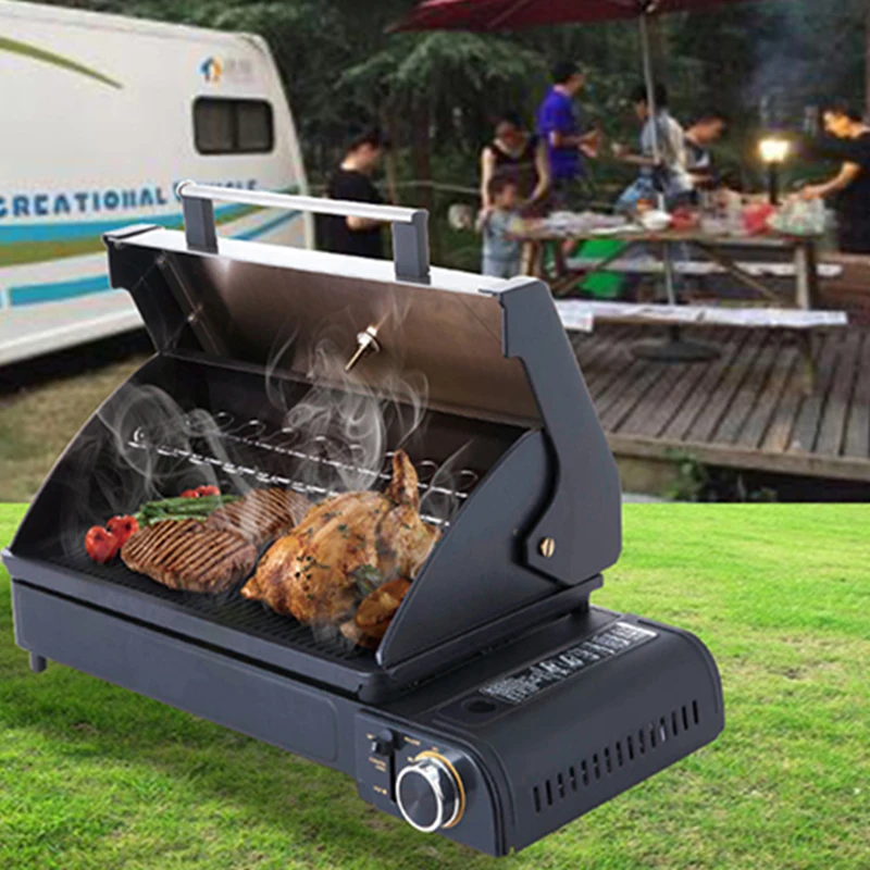 

Camping Multi Gas Grill Portable BBQ Stove Grill Folding Charcoal Outdoor Stainless Steel Grill Cooking Picnic Barbecue Tools