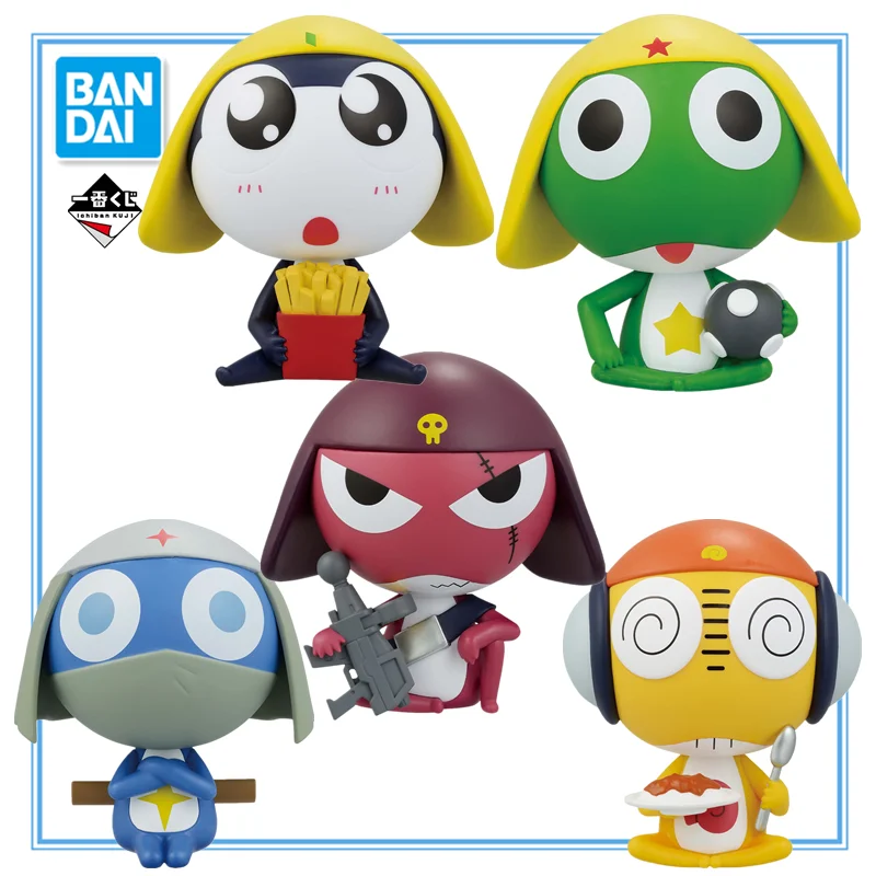 

Original BANDAI Ichiban Keroro Gunsou Keroro Tamama Giroro Kururu Dororo Anime Character Model Collection Toys Festival Gifts